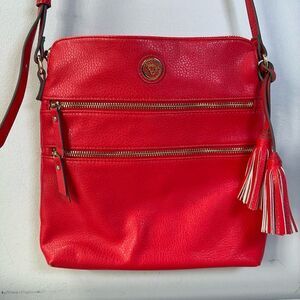 Anne Kline Red Traveler Crossbody